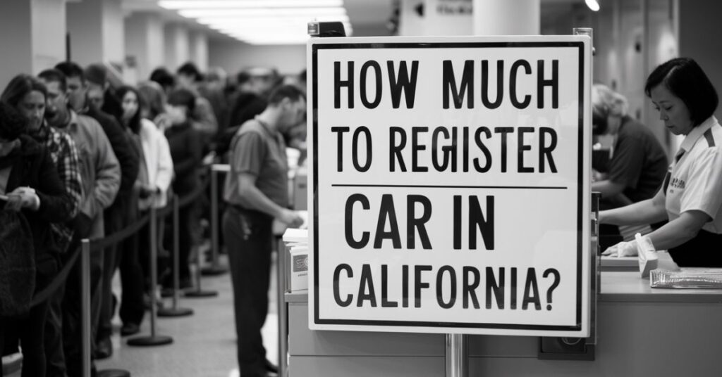 How Much To Register Car In California