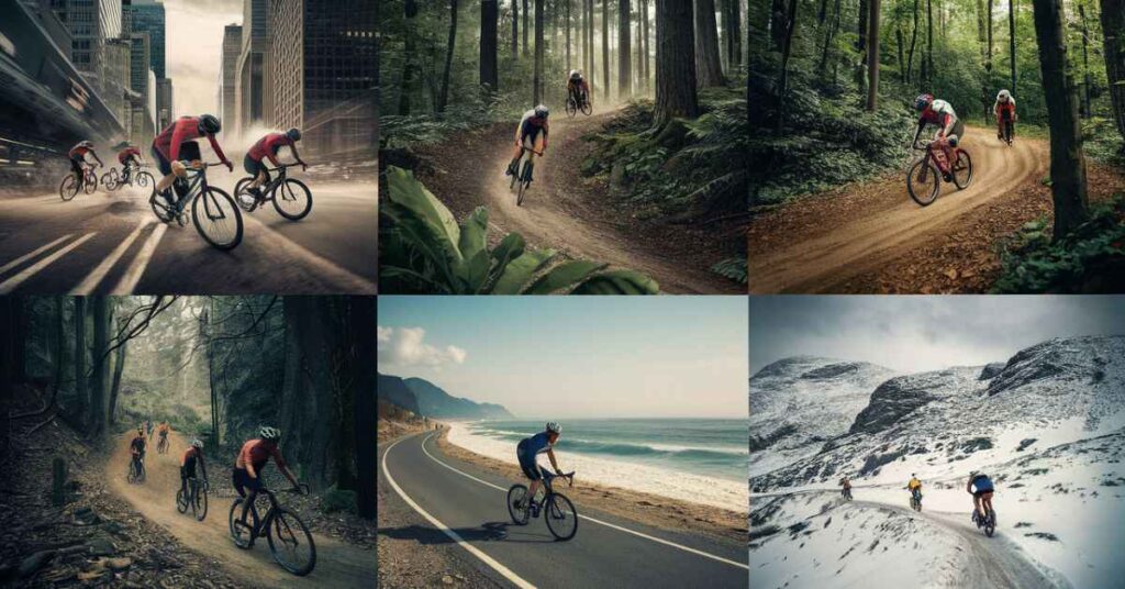 Different Terrains of cycling